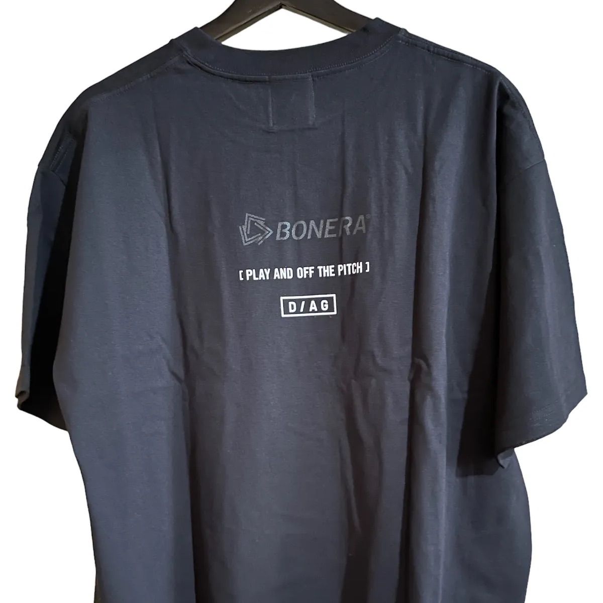 BONERA DIAG/ボネーラ　ディアグ　ワイドシルエットTシャツ（BLK）-1