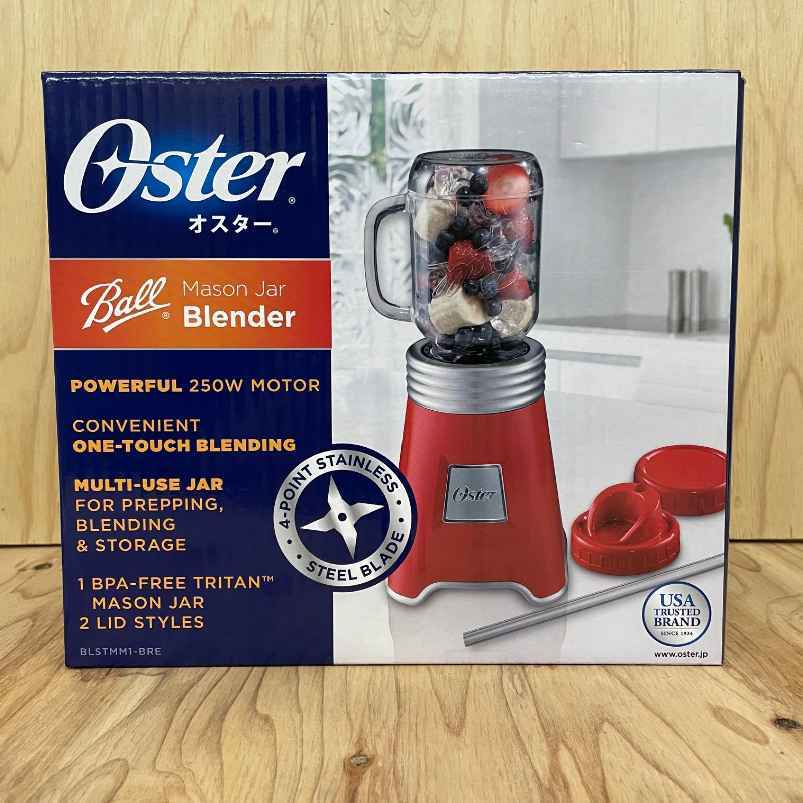 新品 未使用 Oster オスター ボールジャーブレンダーミキサー レッド - メルカリ