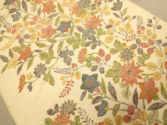 平和屋着物○本場黄八丈 八寸名古屋帯 間道 正絹 逸品 DAAR0767fe 【