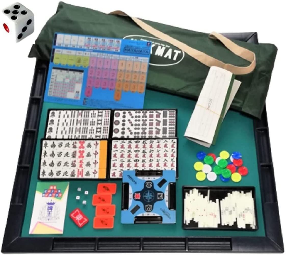 セール プライムギア 当店オリジナル 特大サイコロ16mm スコア帳 ポーカーチップ付 ジャンクマット 麻雀牌 マットのセット