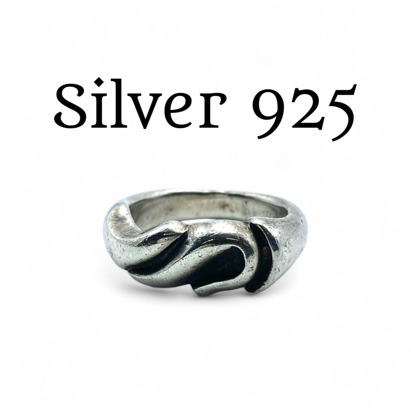 ヴィンテージリング シルバー925 silver925 スペードリング オニキス Vintage シルバー ストーン リング vintage ring silver 925 シルバー