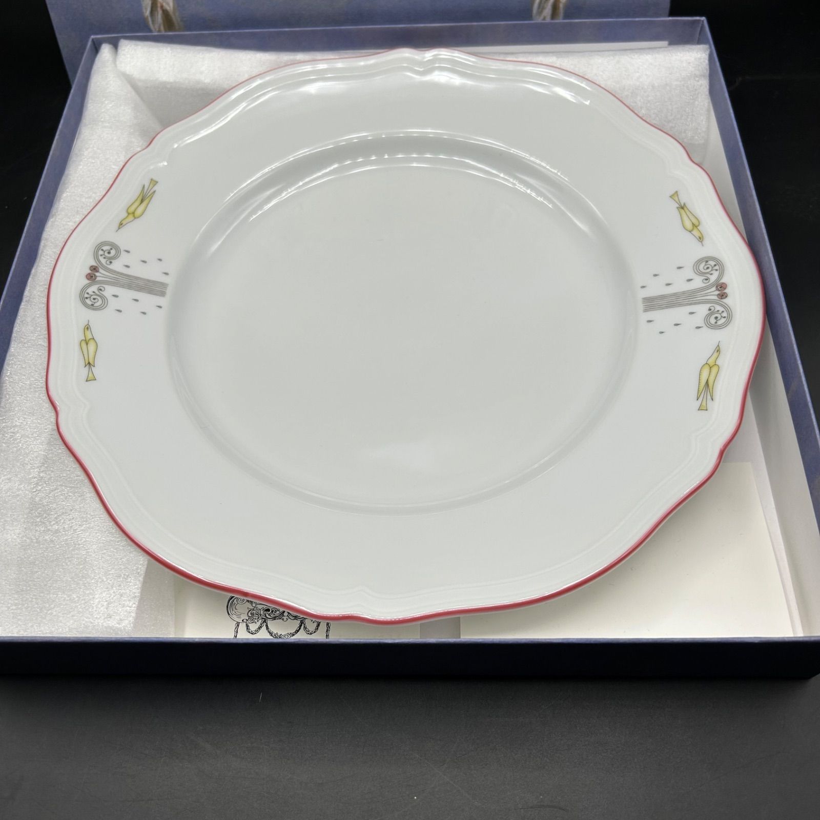 【未使用】ミナペルホネン　リチャードジノリ  皿　プレート　フルーツ　15cm リチャード・ジノリ × ミナ・ペルホネン コラボ プレート バルべ