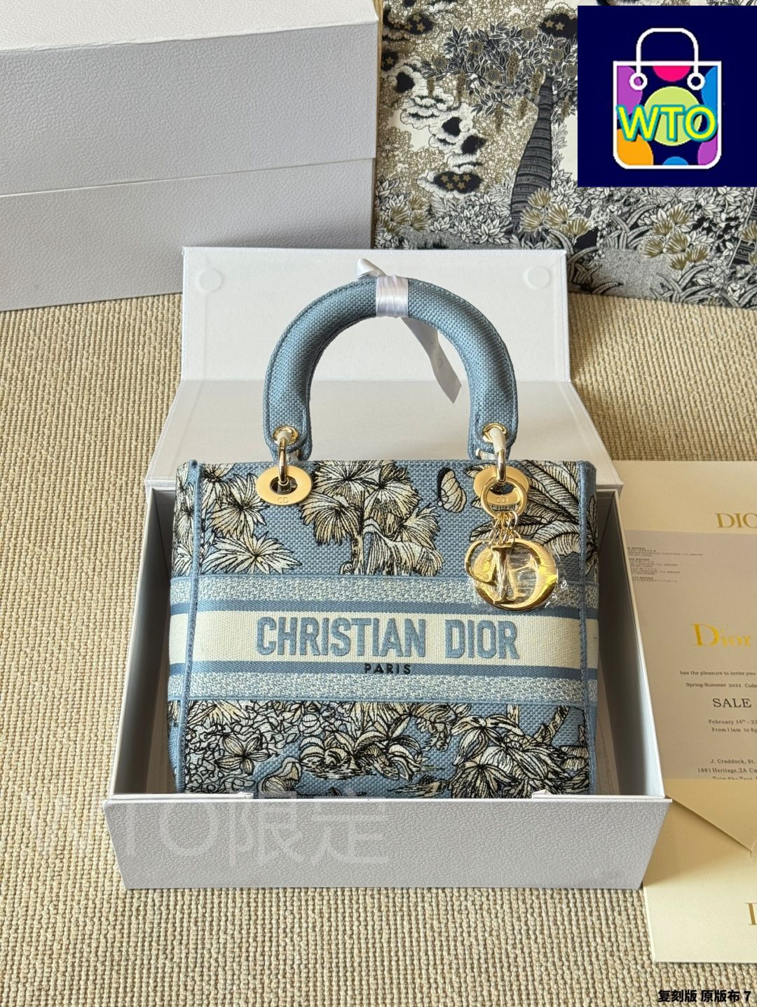 Dior Light 新品未使用 DIOR | Dioriviera Lady D-Lite バッグ スモール トワル ドゥ