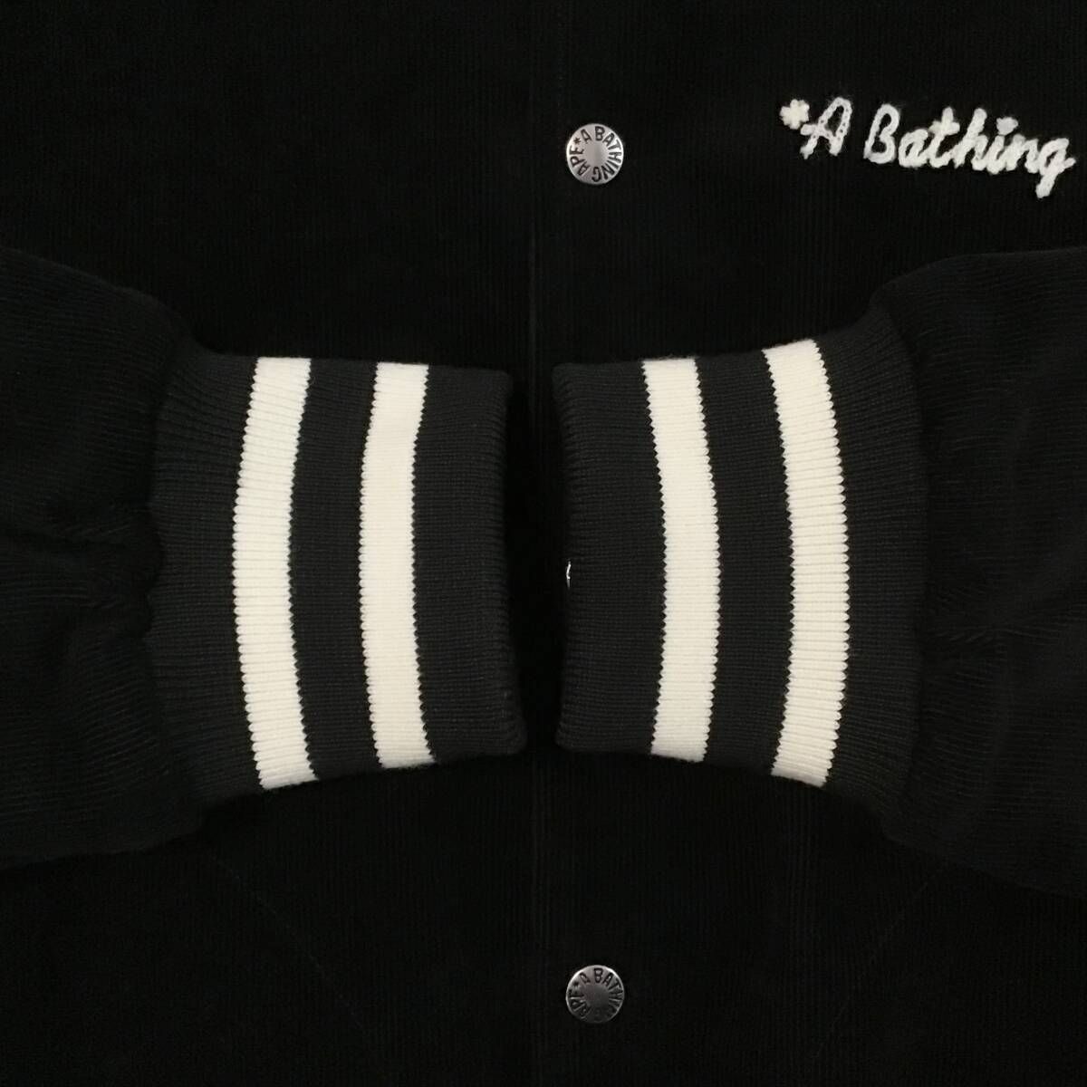 General コーデュロイ スタジャン Mサイズ black a bathing ape