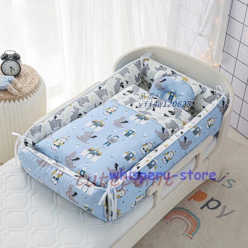 FCZY ミニ 持ち運び クッション 添い寝 ベッドインベッド シンプル ベビー用品 洗濯 乳幼児 寝かしつけ 可愛い 新生児 出産祝い KIN-KAAI_COM