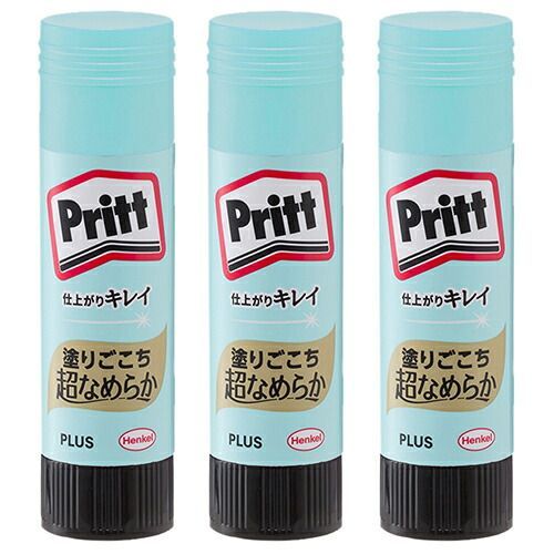 まとめ プラス スティックのり スムーズプリット セリースパック入り ミディアム 29-719 ×10セット