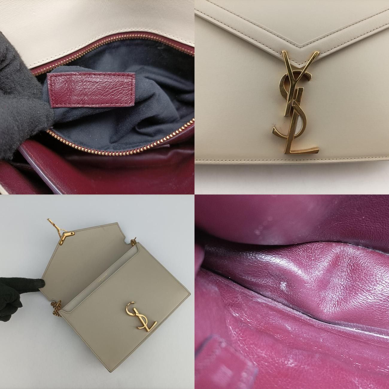 Saint Laurentカサンドラホワイトレザー532750ARS532750.0818