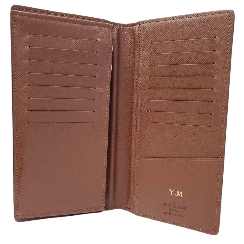 LOUIS VUITTON ルイ ヴィトン モノグラム ポルトフォイユ ブラザ M66540 中古 美品 メンズ 長財布 32404R25