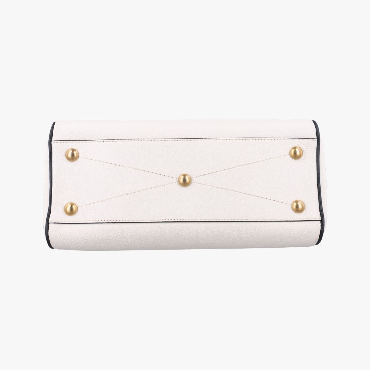 グッチGucciアディダスコラボ ミニ ダッフルホワイトレザー