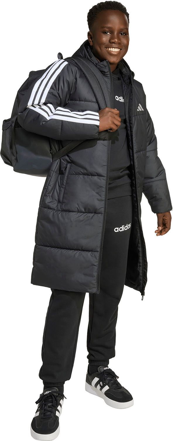 100%品質保証、送料無料。 アディダス adidas ロングコート キッズ 子ども ジュニア 上着 アウター ジャンパー 防寒着 羽織 保温性 撥水 暖かい クライマウォーム ドライ 冬 スポーツ観戦 部活 JYD14 JW2484 ブラック|ホワイト