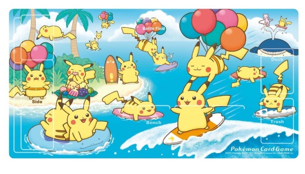 ポケモンラバープレイマット ダッシュ！イーブイズ なみのり&空を飛ぶ