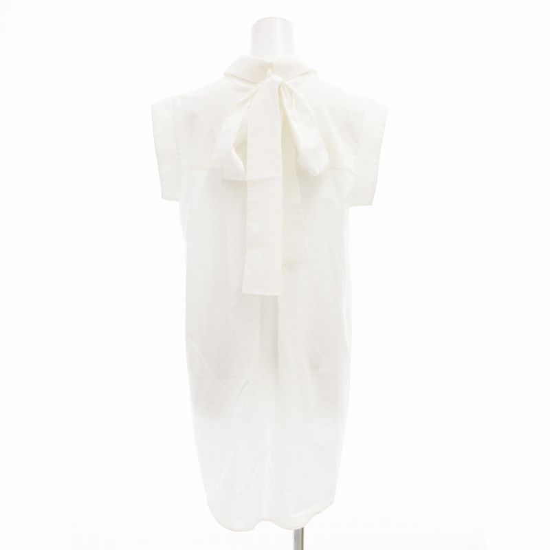 ADORE - アドーア 美品 22SS プレーンバックボウタイシャツ ブラウス 38 M アドーア ADORE 美品 22SS プレーンバックボウタイシャツ