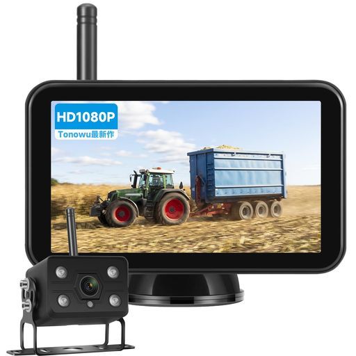 車 Tonowu録画機能付き5インチIPSモニター付きAHDワイヤレスバック 