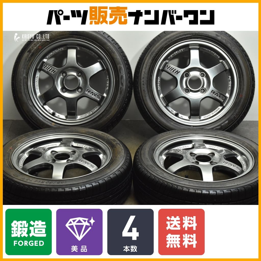 鍛造 美品】RAYS VOLK Racing TE37 14in 5J +45 PCD100 165