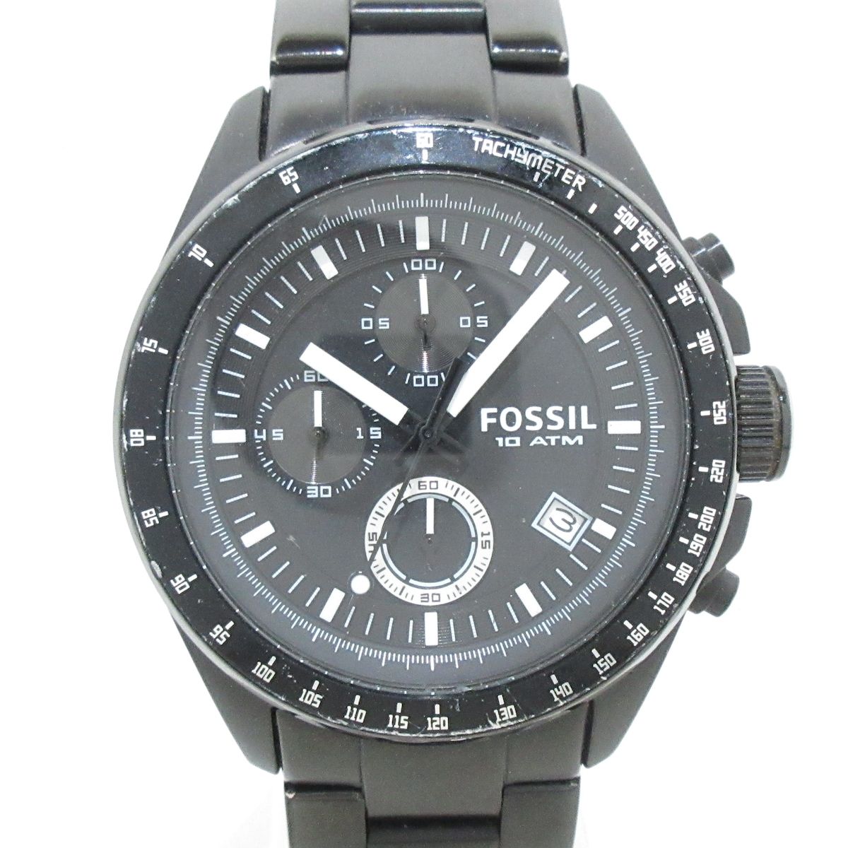 FOSSIL(フォッシル) 腕時計 スピードウェイ CH2601 メンズ クロノグラフ/SS 黒