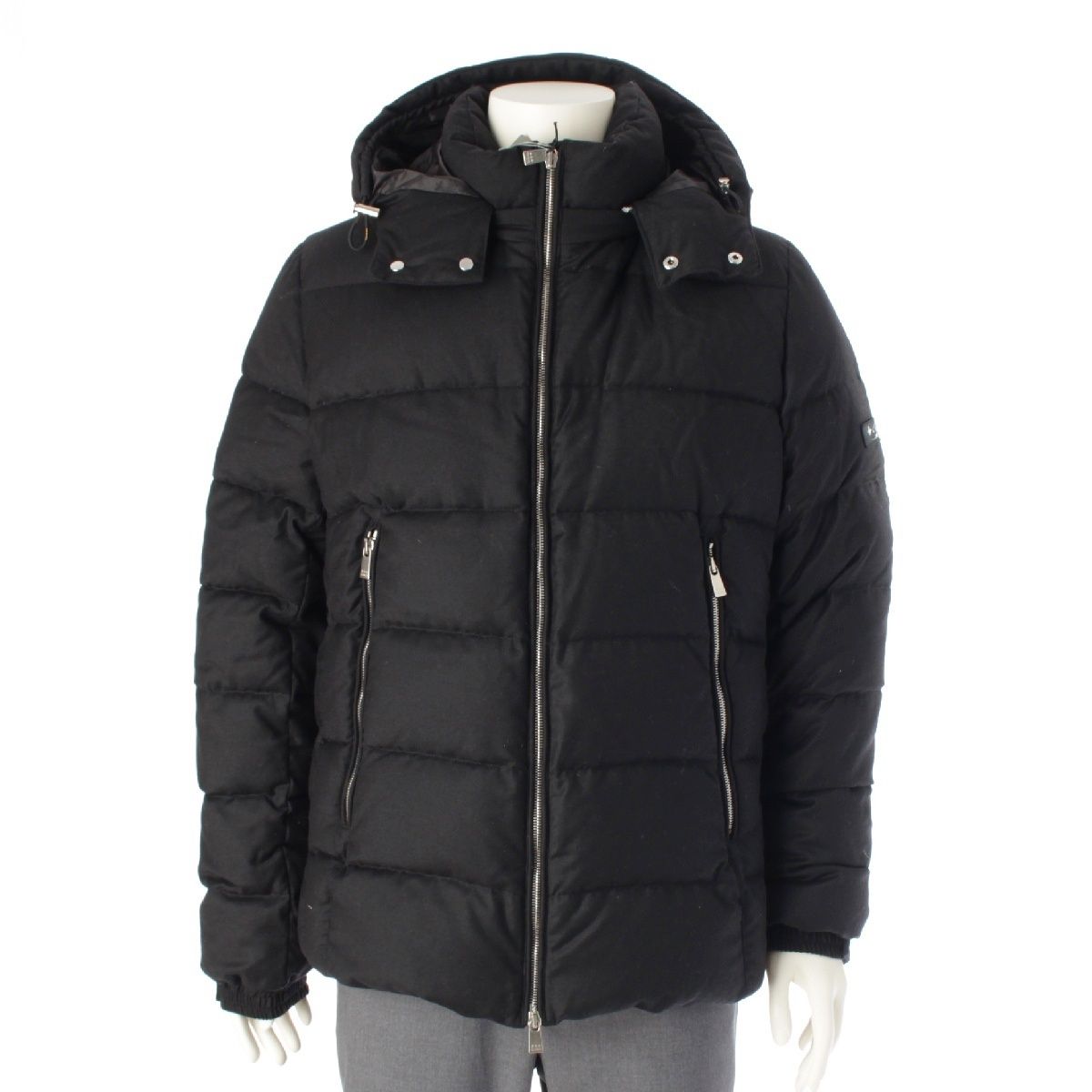 タトラス 20AW DOMIZIANO ウール シルク フード ダウンジャケット アウター MTA20A4289 ブラック 04【中古】