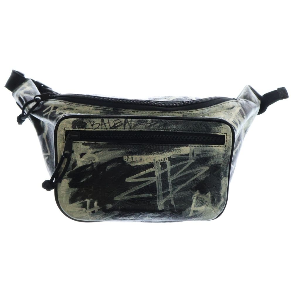 BALENCIAGA ボディバッグ エクスプローラーブラックグラフィティ