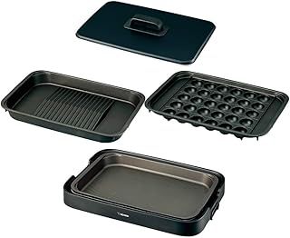.co.jp 象印マホービン ホットプレート やきやき 3枚タイプ 深型プレート 焼肉プレート たこ焼きプレート ブラック EA-KK30AM-BA