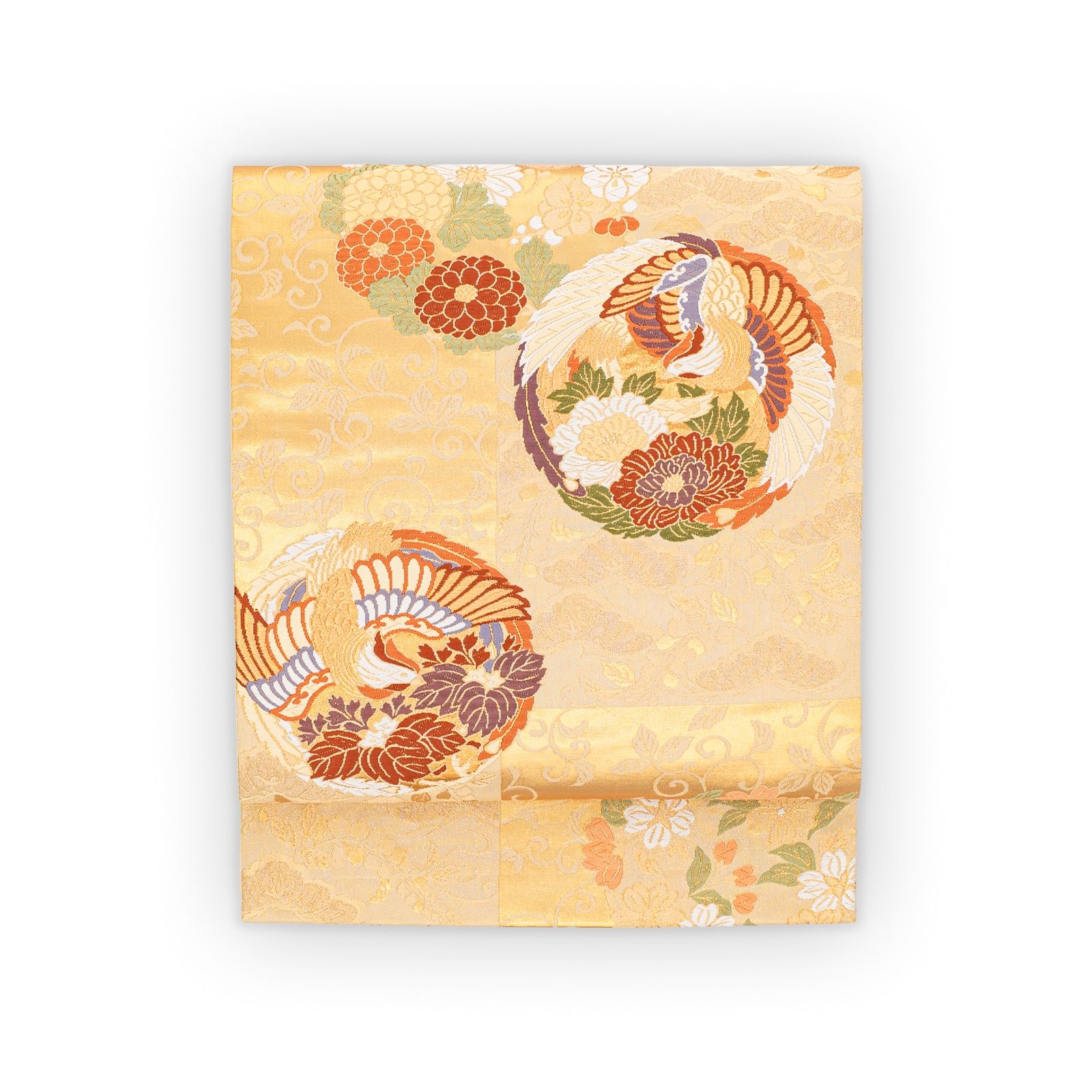 袋帯●花と鳳凰 【送料無料期間限定】
