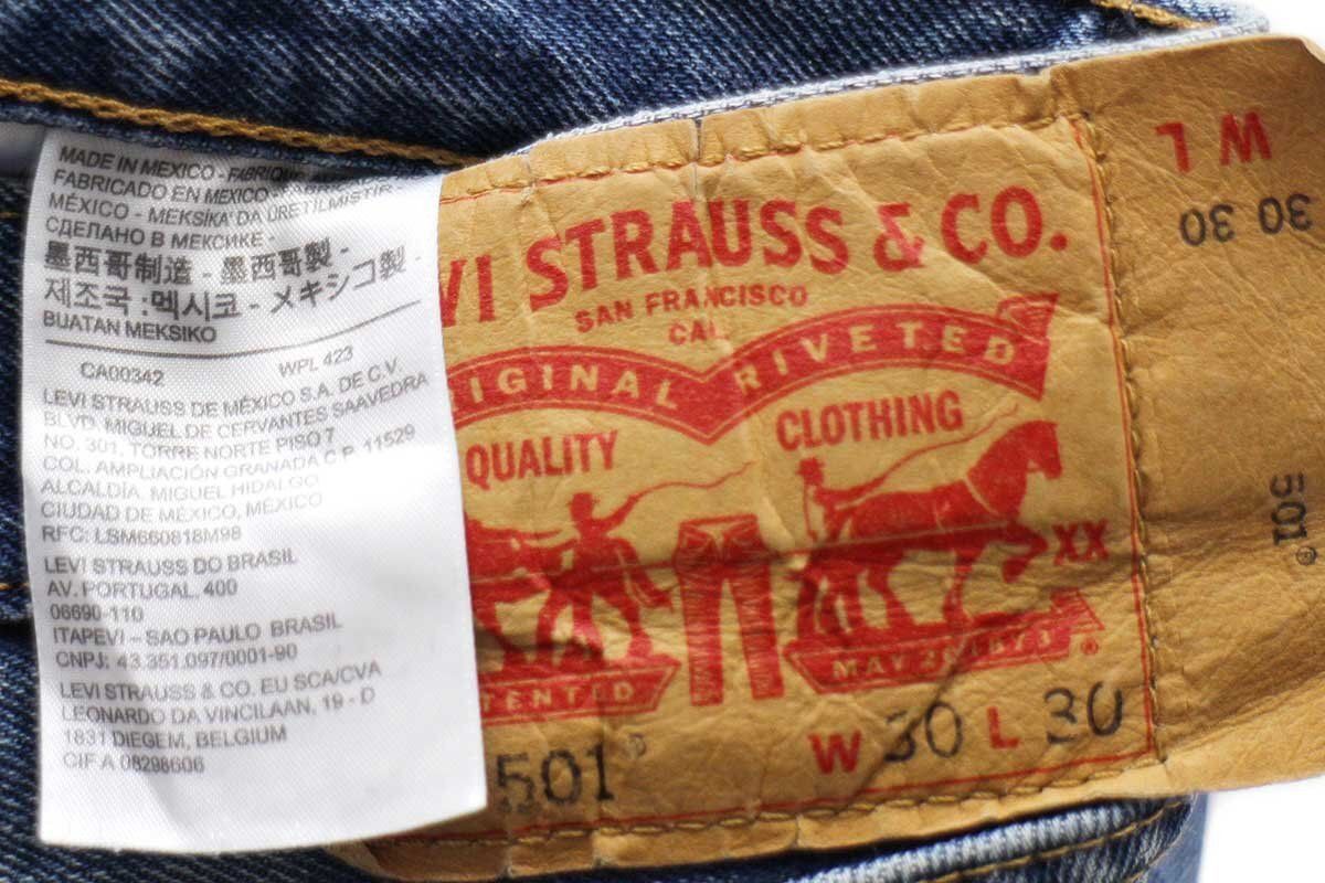 メキシコ製 Levi'sリーバイス 501 デニムパンツ w30 L30★SDP2976 ジーンズ ストレート