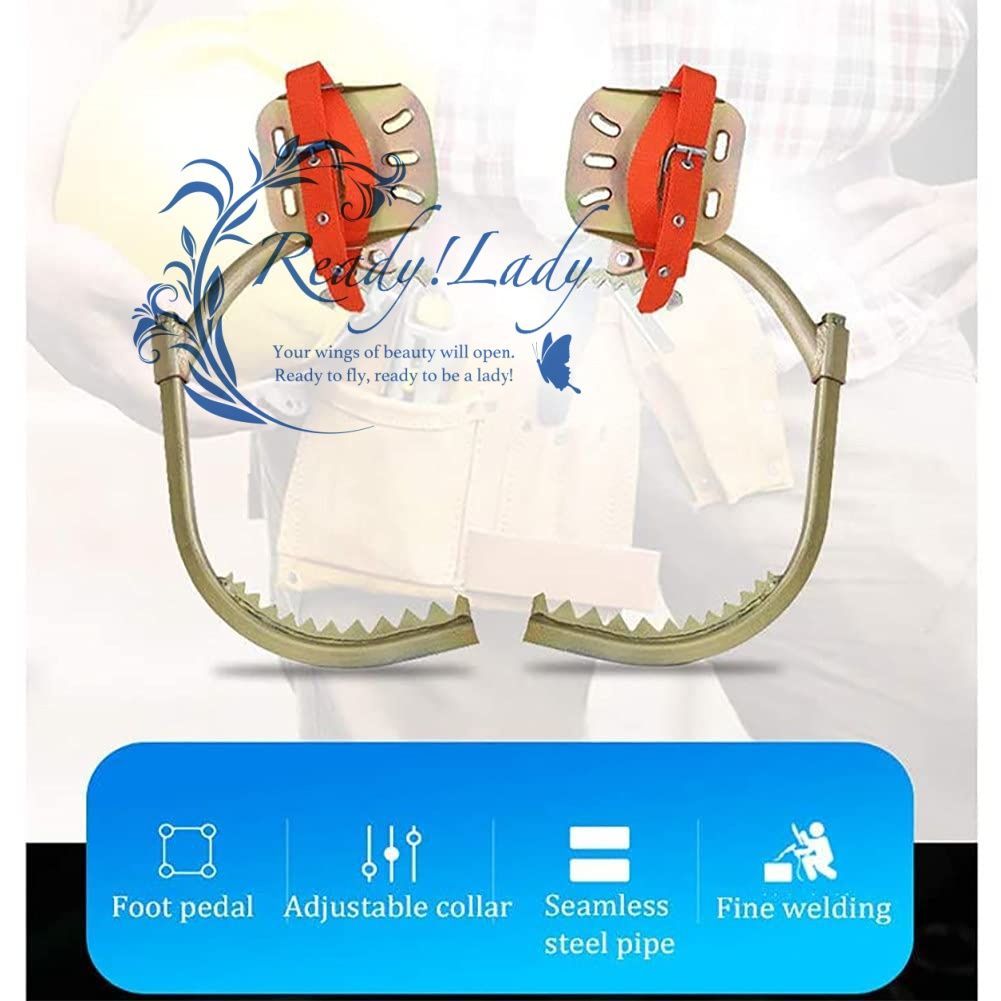 木登り器 木登り道具 木登り靴 ツリークライミングアーティファクトフィートバックル 使いやすい プロフェッショナル滑り止めツリークライミングギアツリーワークの場合 ステンレス鋼アウトドアスポーツ用品 450Model YUZUMIYA_COM