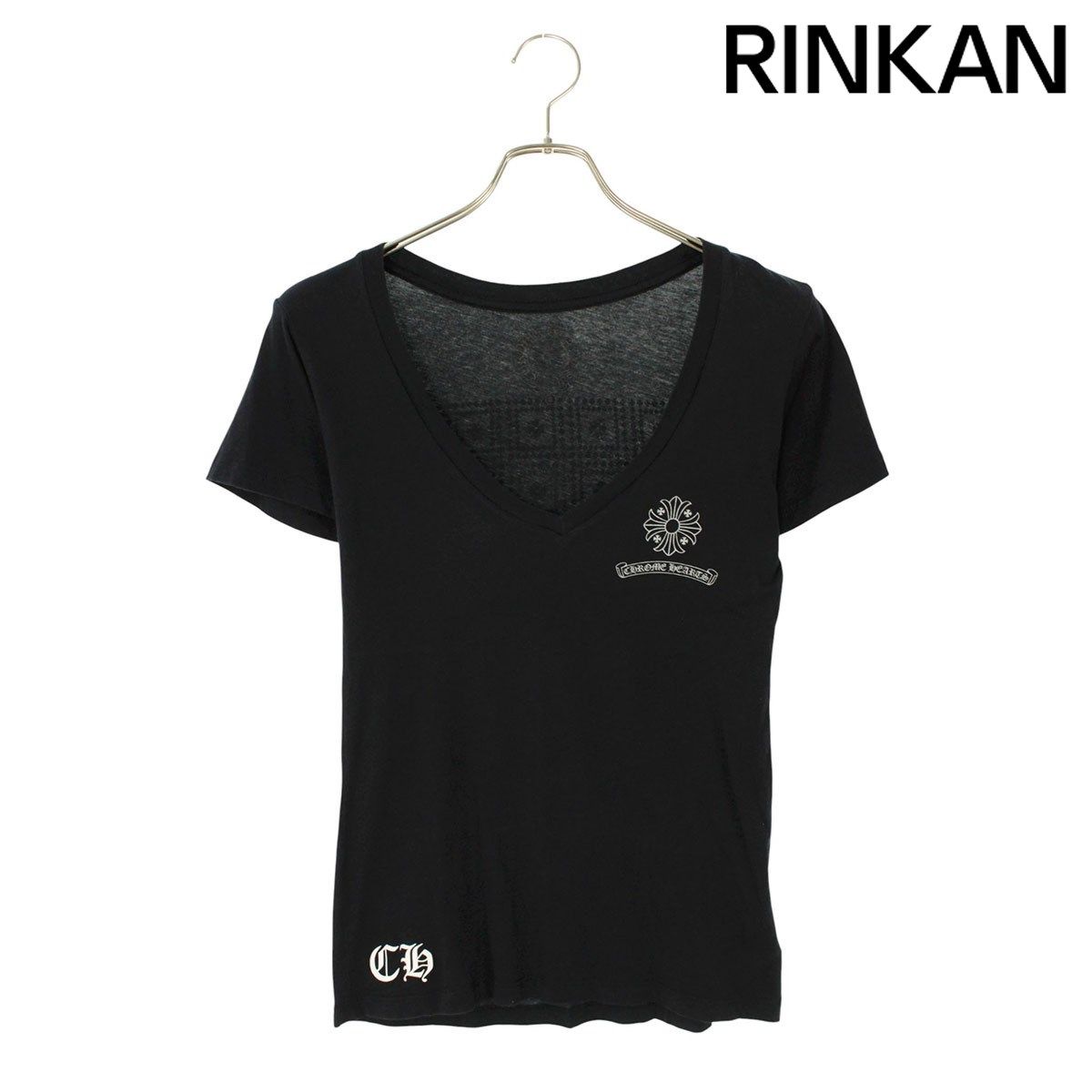 クロムハーツ CH T-SHRT 3 CHプラスプリントVネックTシャツ メンズ S