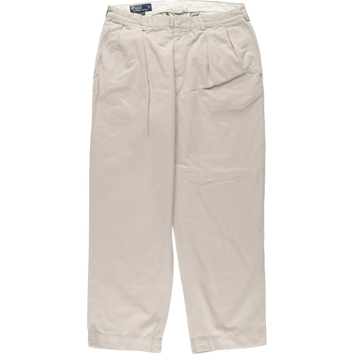 古着 ラルフローレン Ralph Lauren POLO by Ralph Lauren ANDREW PANT ツータック チノパンツ メンズw32相当|eaa537486