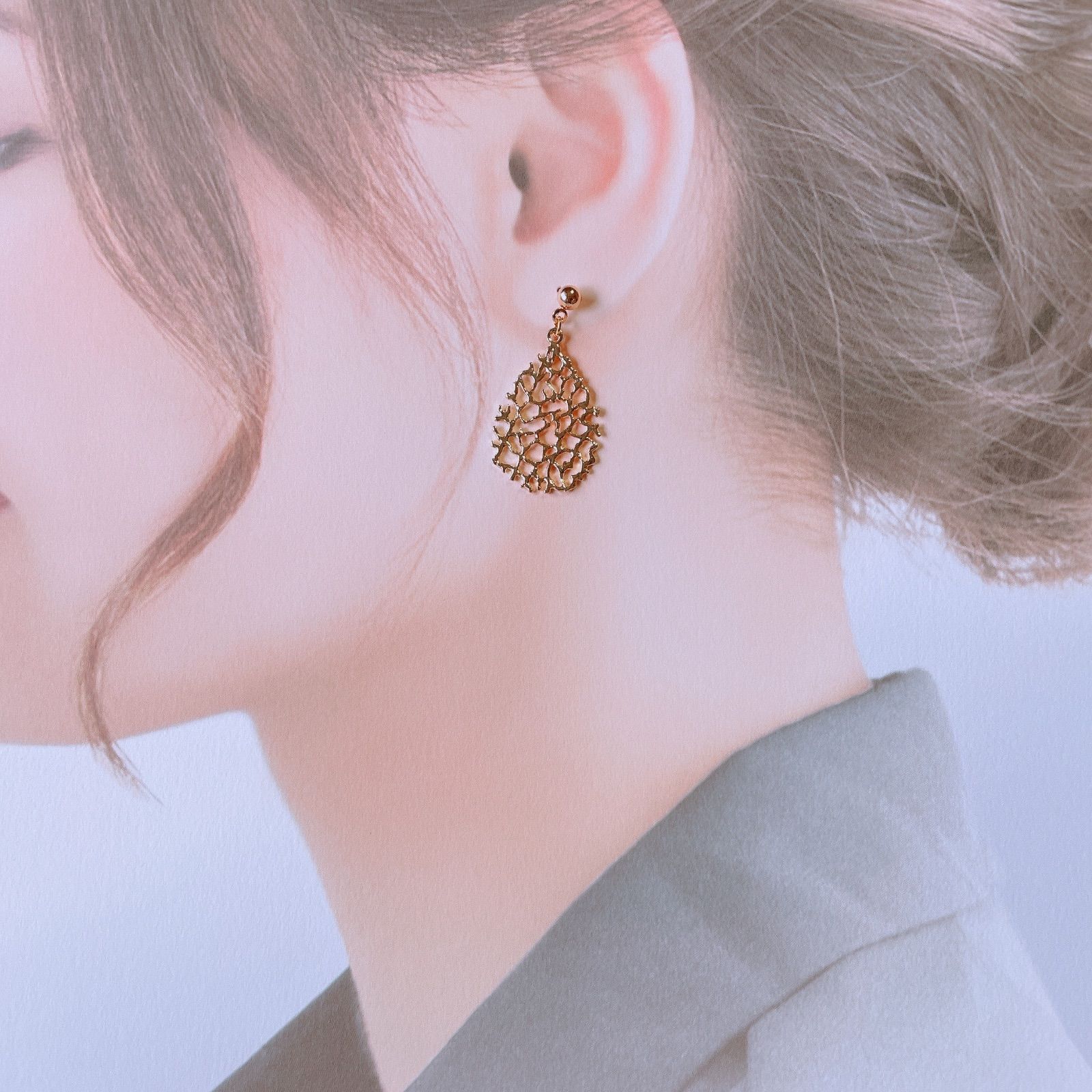 ハンドメイド ピアス イヤリング No.55 - メルカリ