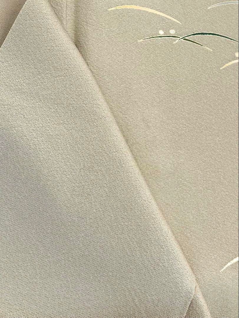 本加賀友禅 柿本一郎 訪問着 落款入 露芝 菖蒲 花 正絹 - メルカリ