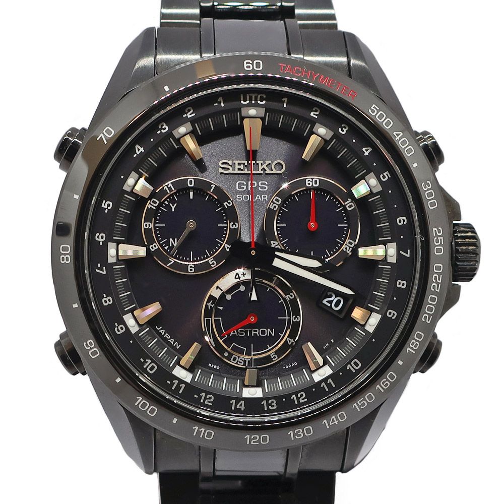 【天白】SEIKO セイコー ASTRON アストロン SBXB031 SS ソーラー GPS 電波 ブラック メンズ 腕時計 男