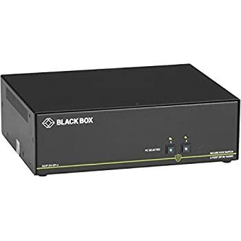 非常に良い Black Box NIAP 3.0 セキュア 2ポート シングルヘッド DisplayPort KVMスイッチ - 2コンピューター - 1ローカル S ユーザー - 3840 x 2160-4 x U