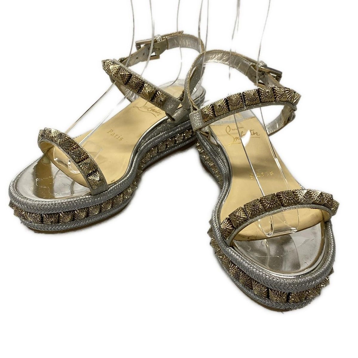 極美品　クリスチャンルブタン スタッズサンダル 35サイズ CHRISTIAN LOUBOUTIN(クリスチャンルブタン) サンダル 35