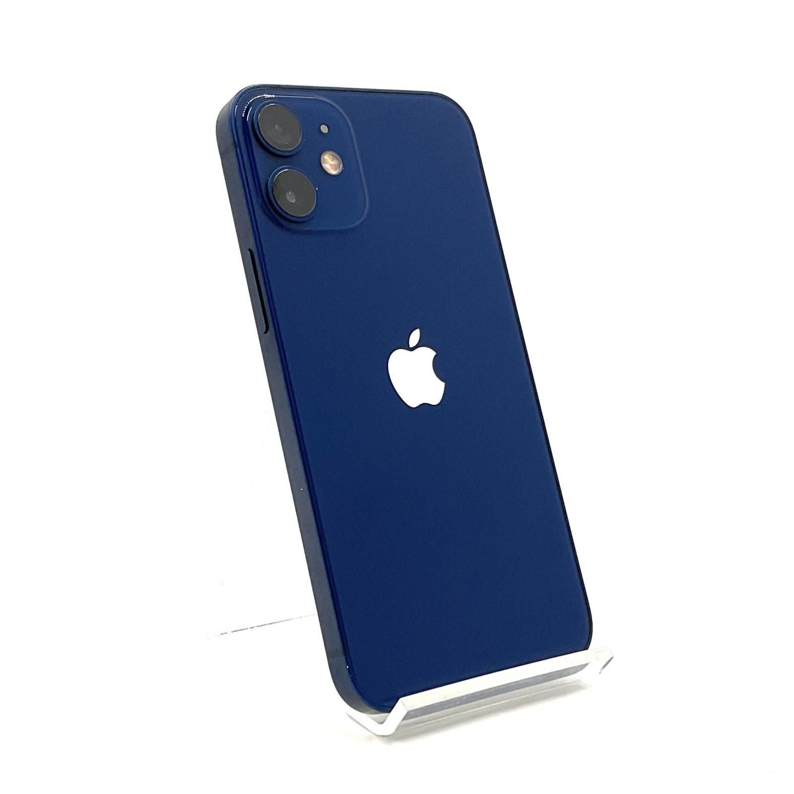 全額返金保証 最速発送 Apple iPhone 12 mini 128GB ブルー docomo 白ロム 動作 済 80%