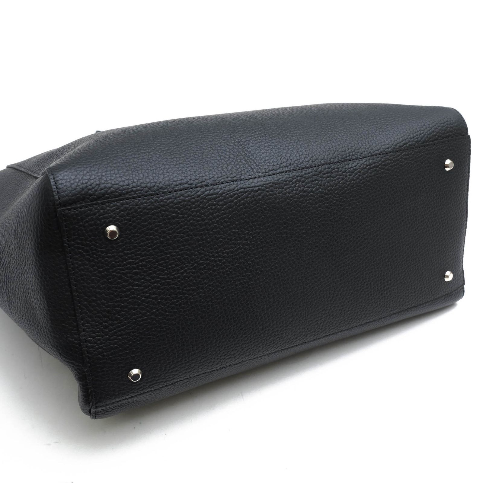 【現行✨未使用級】ユナイテッドアローズ　トートバッグ　シボ革　黒　A4&肩掛け可 ユナイテッドアローズ／UNITED ARROWS バッグ トートバッグ 鞄