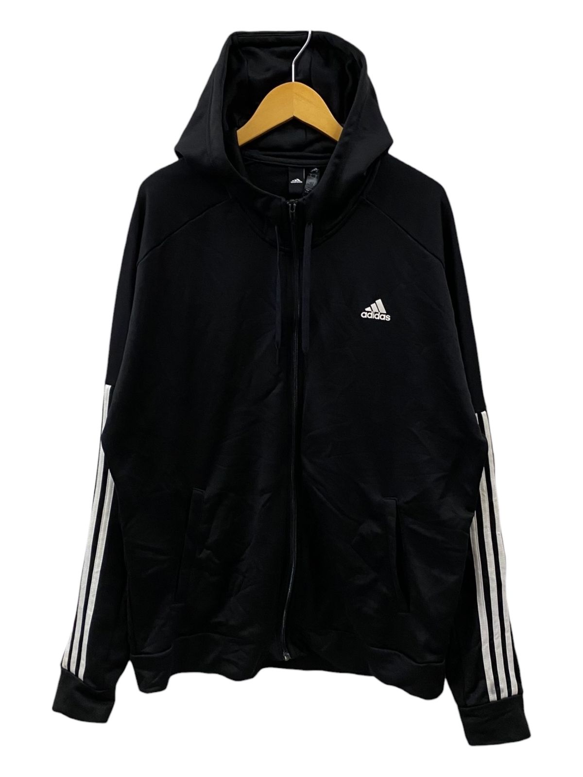 adidas アディダス ジャージ トラックジャケット ブラック メンズS adidas (アディダス) ジャージ トラックジャケット フーディ 4XO