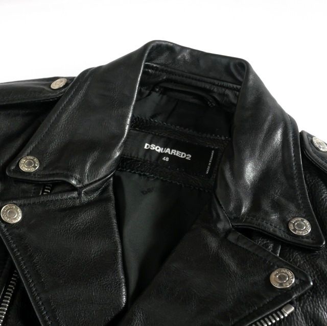 ディースクエアード DSQUARED2 15AW ダブル レザーライダース