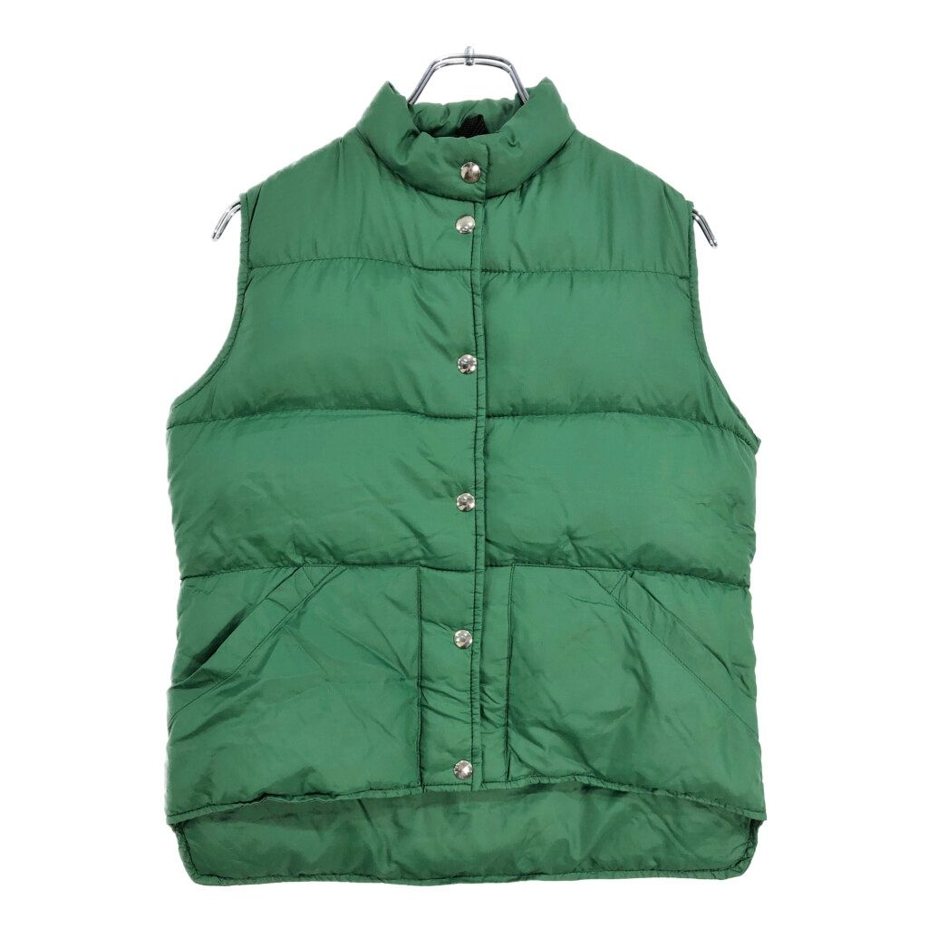 70年代 L.L.Bean エルエルビーン ダウンベスト ヴィンテージ アウトドア グリーン レディース M相当 古着 V6510