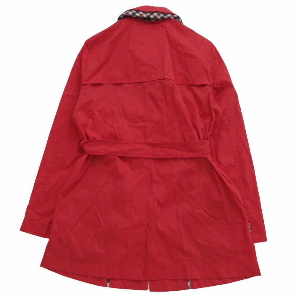 美品/Aquascutum/ステンカラーコート/クラブチェック/Ｌサイズ アクアスキュータム Aquascutum クラブチェック柄裏地 ナイロン
