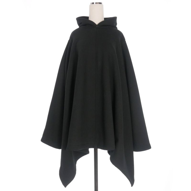 バレンシアガ BALENCIAGA 21SS Poncho Hoodie ポンチョフーディ パーカー 長袖 XS ブラック 黒 645156 TJV45 正規