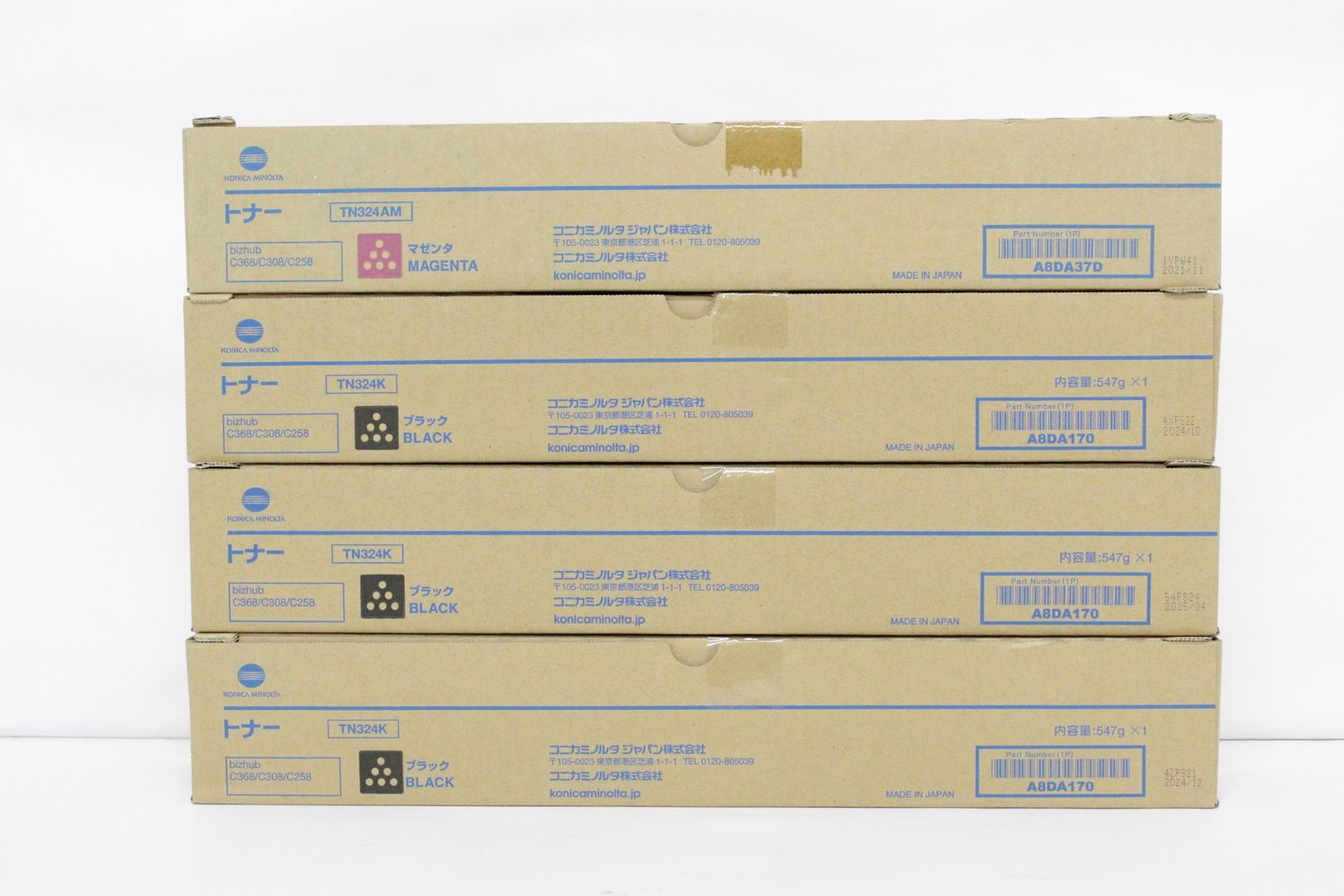 ♥ コニカミノルタ 純正 トナー TN324 2色4本 マゼンタ ブラック KONICA MINOLTA ITOLOQQ86VWU-D-F10.5-byebye