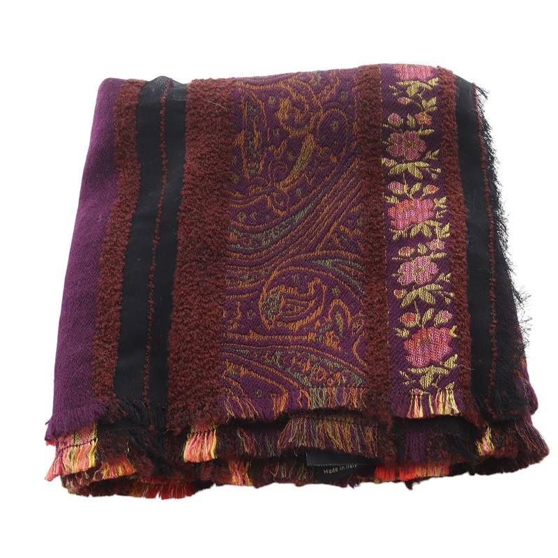 エトロ ETRO ストール グリーン×レッド 楽天市場】エトロ ETRO ストール マフラー 春 秋 メンズ
