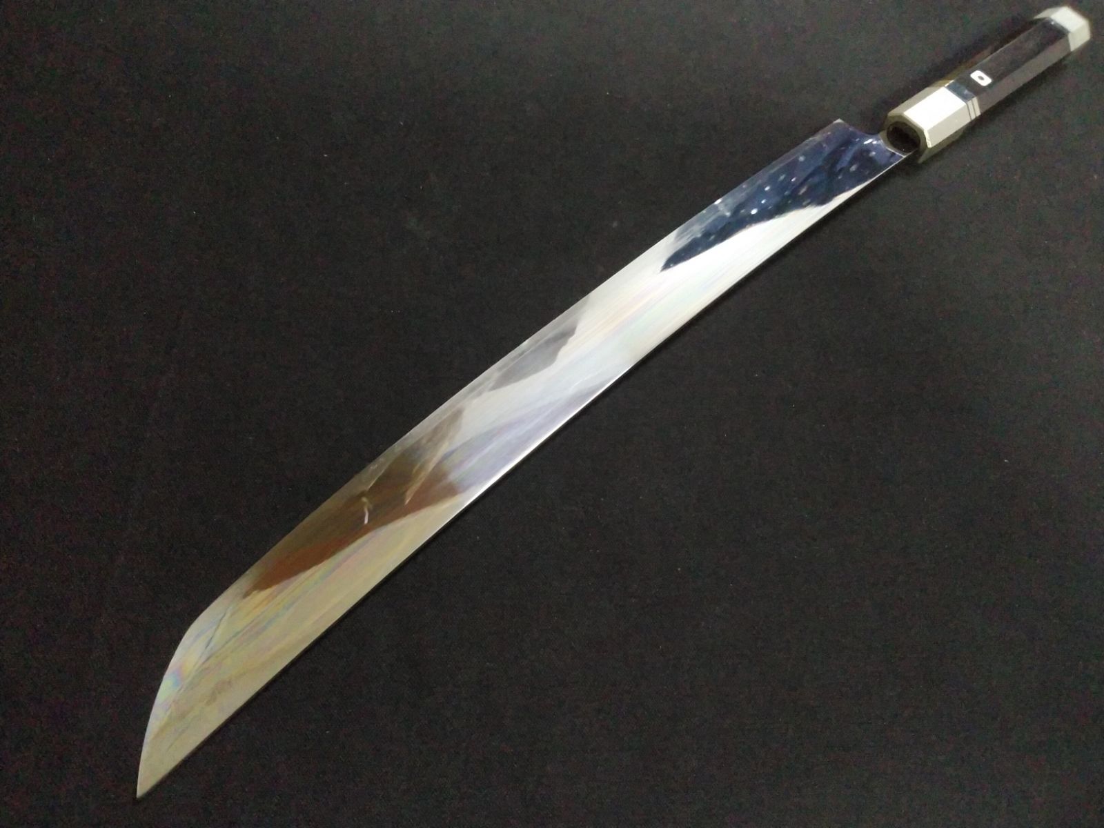 黒檀白銅柄 鞘付き