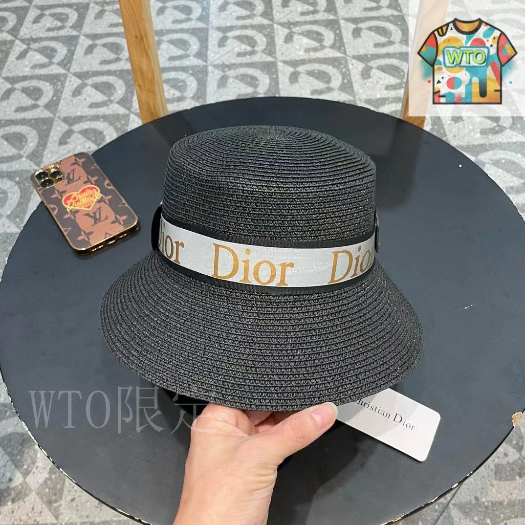 Dior（ディオール） ストローハット02 - メルカリ