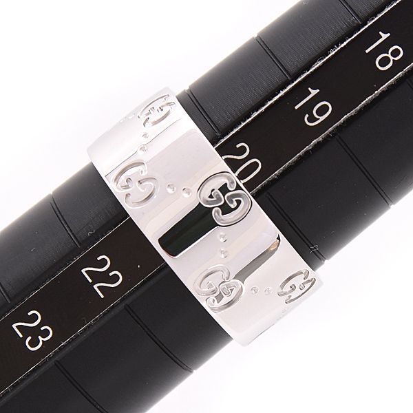 グッチ 指輪 メンズ アイコン ワイド リング 22号 実寸20.5号