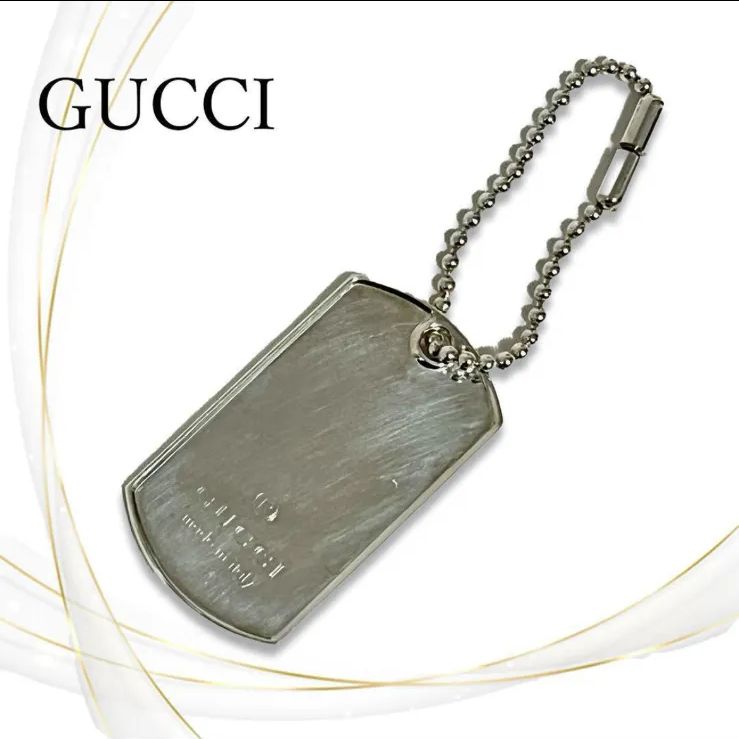GUCCI　ドッグタグチャーム グッチ GUCCI DOG TAG ドッグタグ ペンダント ネックレス 010492