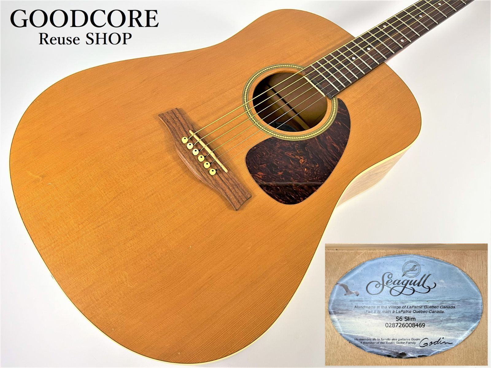 Seagull シーガル S6 Cedar アコースティックギター　ケース付 Seagull シーガル S6 Cedar アコースティックギターケース付