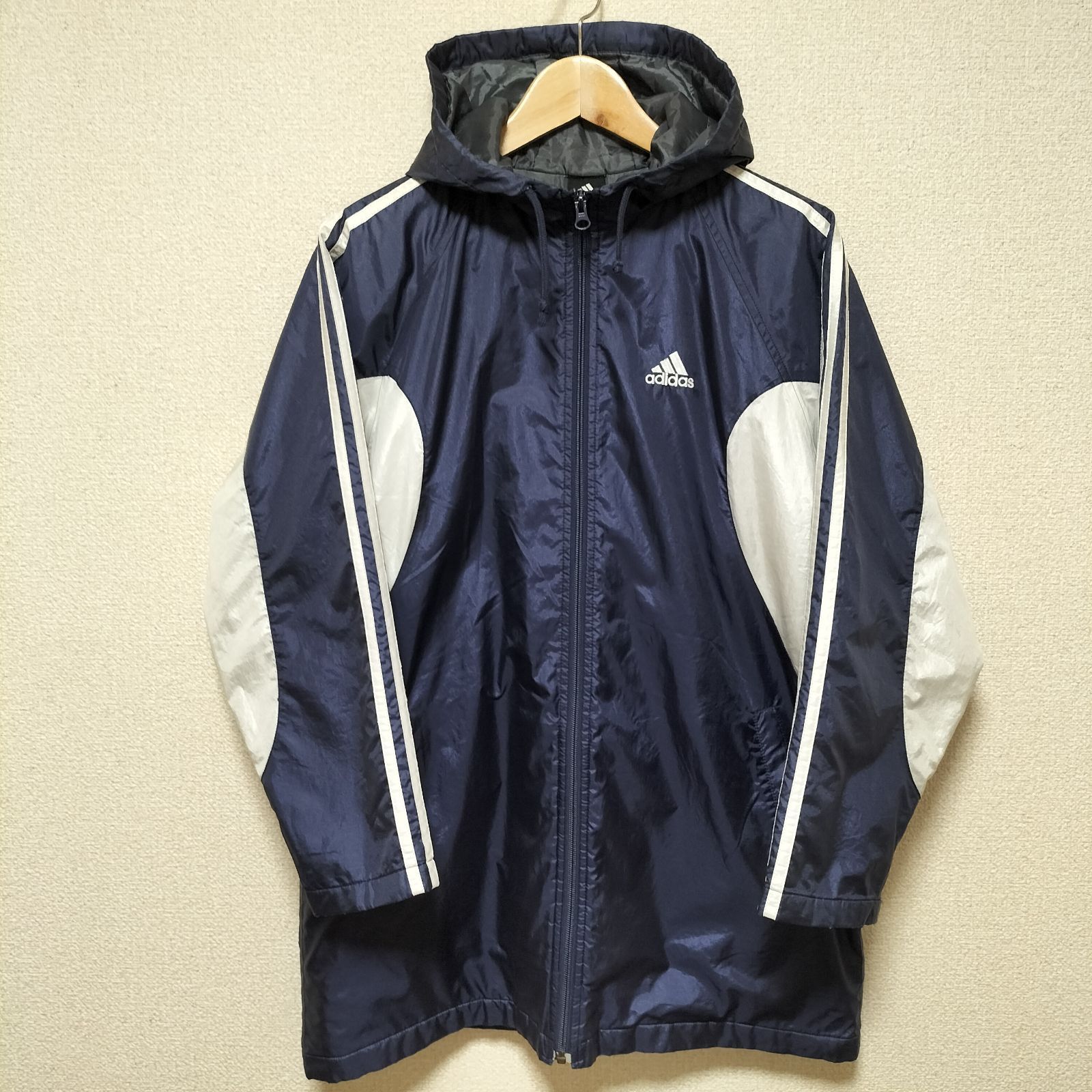 ☆00s old adidas 2004年製 アディダス 万国旗タグ ナイロンジャケット