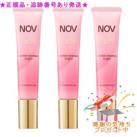 NOV L&W リンクルエッセンス ブライト 3本セット NOV ノブ L＆W リンクルエッセンス ブライト 医薬部外品 12g 3個セット