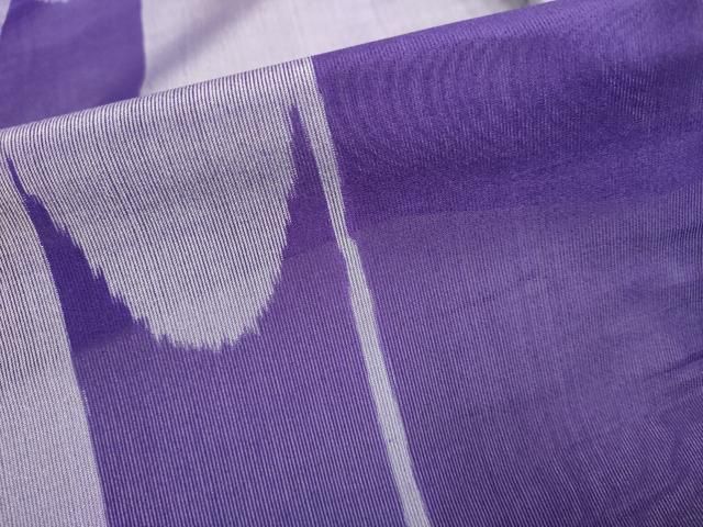 平和屋着物＊夏物 紗紬 井絣 正絹 逸品 DAAW0462op