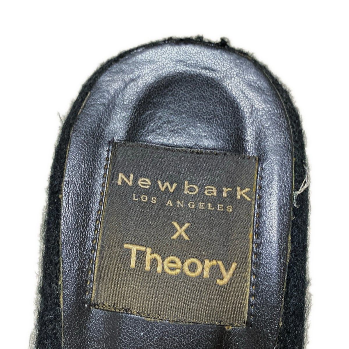 Theory - 美品 セオリー theory ファーブルゾン    レディース S theory(セオリー) ミュール 6 レディース - 黒 NEWBARKコラボ